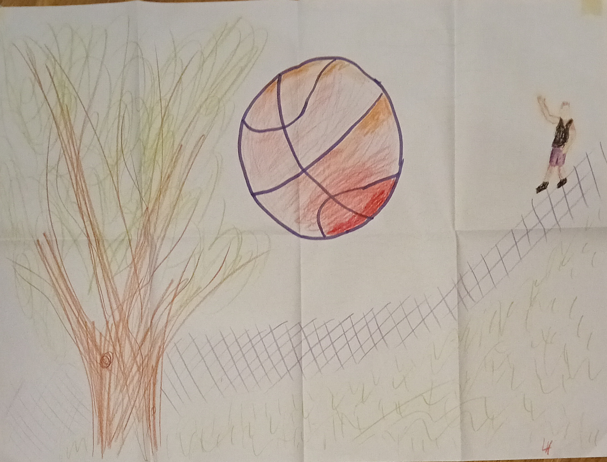 NBV Jugend, 2024. Wachsmalstift und Marker auf Papier -- 80 x 60